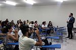 Acadêmicos participam de palestra ministrada pelo presidente da Assobrafir