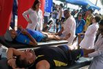 Alunos de Fisioterapia realizam ação na Corrida Tamu junto na Pista